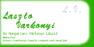 laszlo varkonyi business card